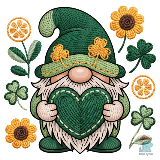St.Patrick's Day Gnome Shamrock - DTF Transfer