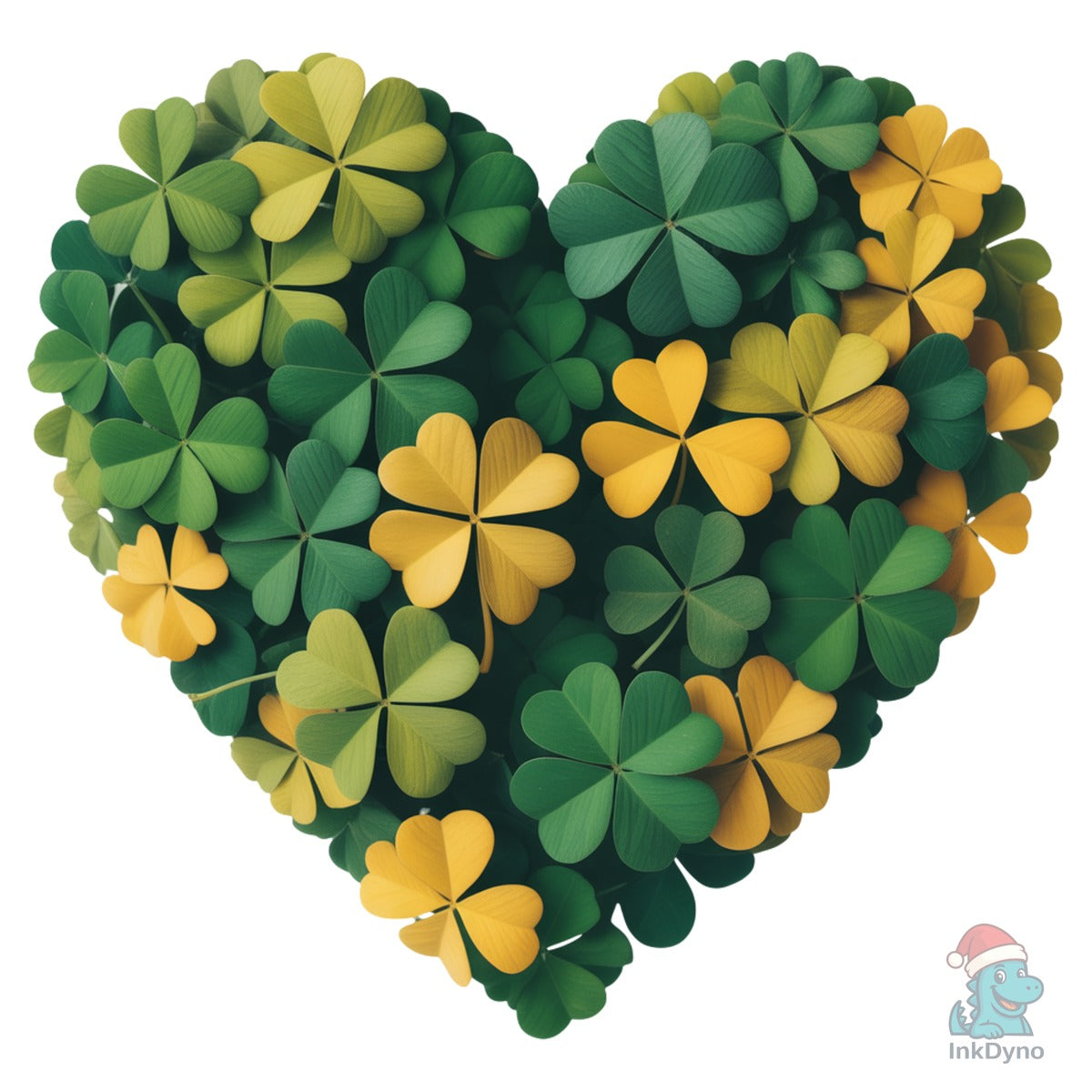 St. Patrick's Day Heart Brushstroke
