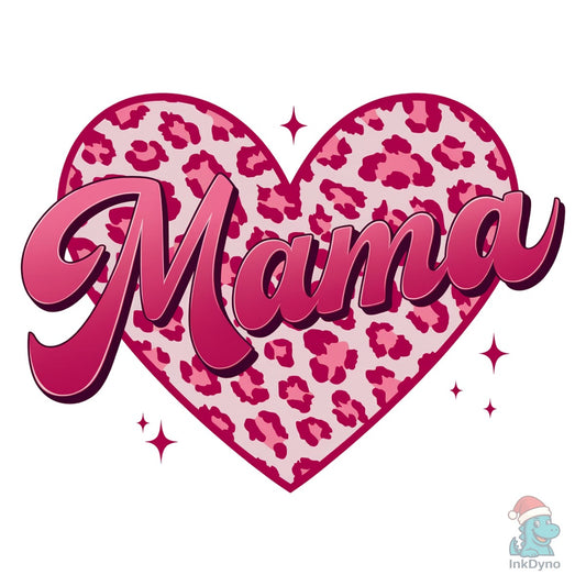 Faux Yarn Mama Valentine Heart - DTF Transfer