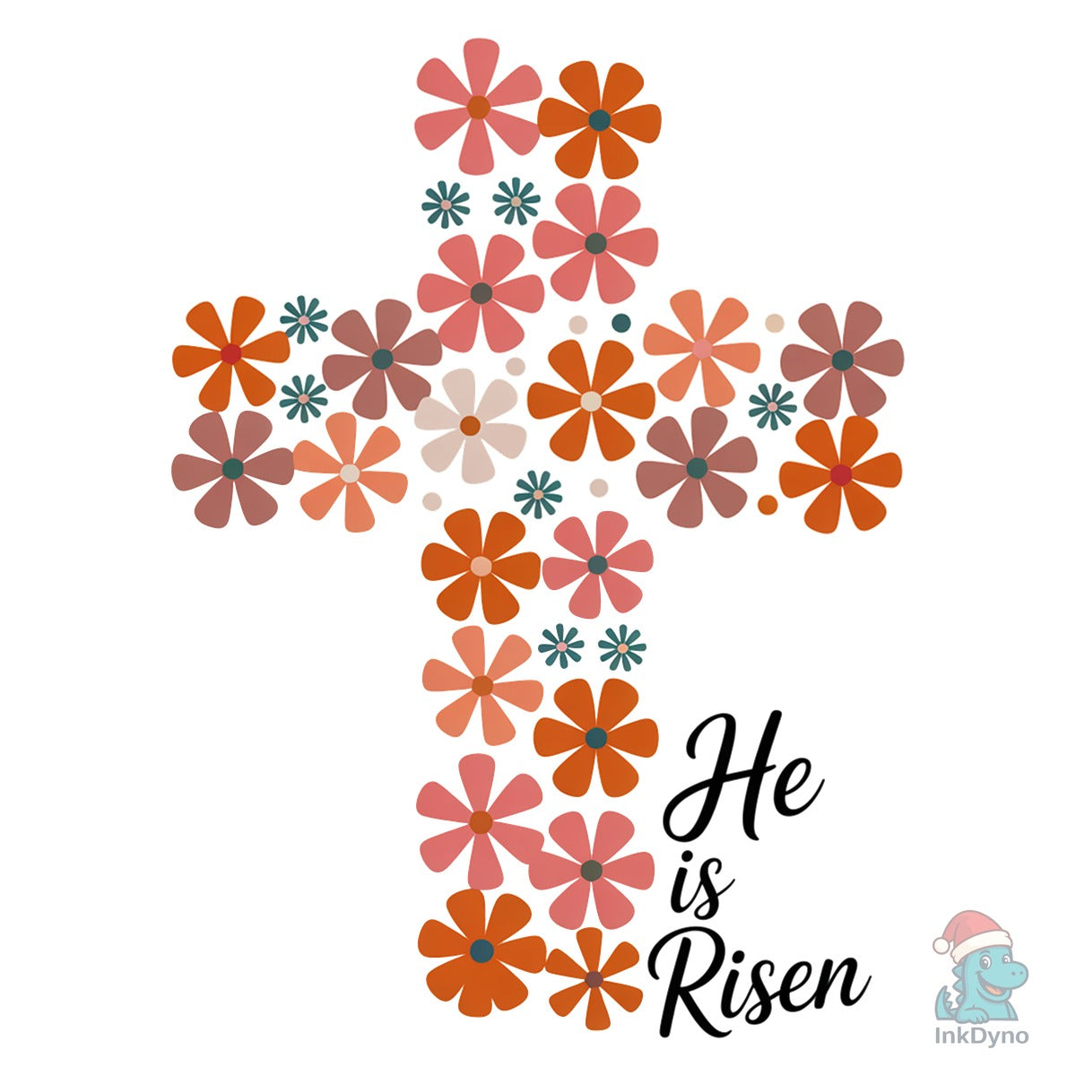 He is Risen Floral Easter