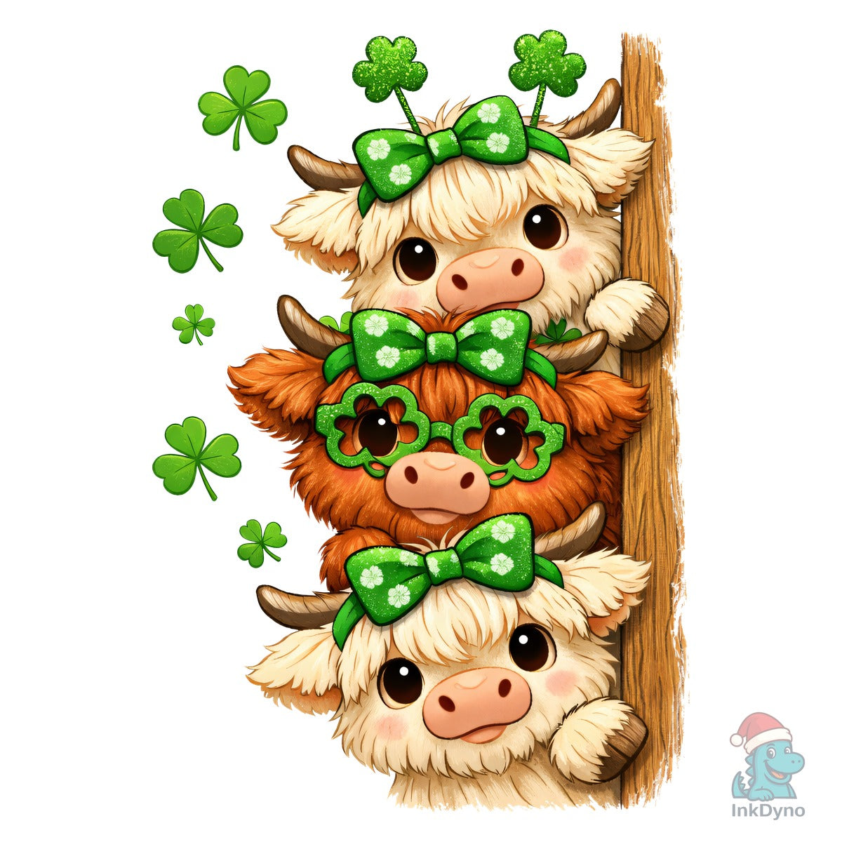 Cute St Patrick's Day Highland Cow