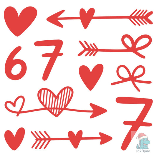 Six Seven Love Graphic - DTF Transfer