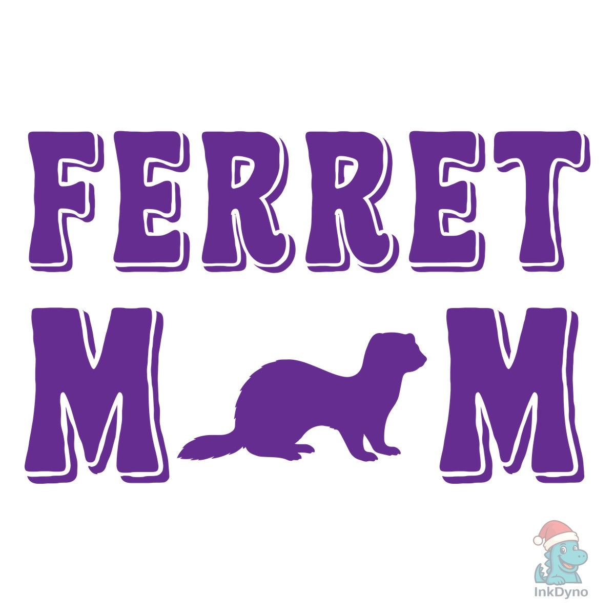 Ferret Mom T-shirt Design Vector