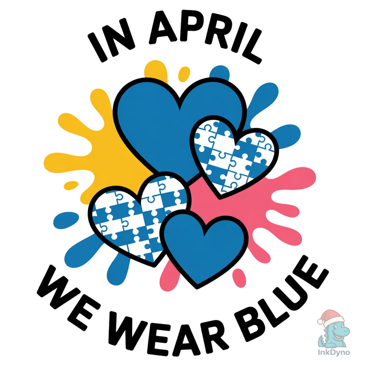 In April We Wear Blue Shirt