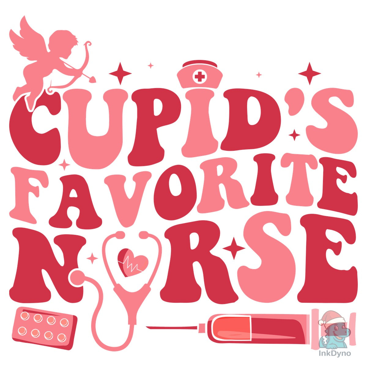 Nurse Love Valentine's Day T-Shirt