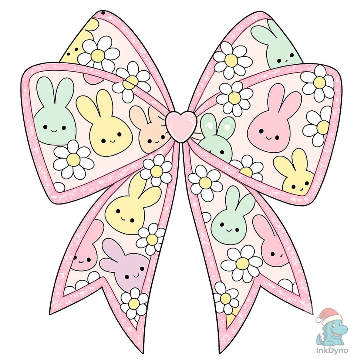 Easter Coquette Bow Happy Easter