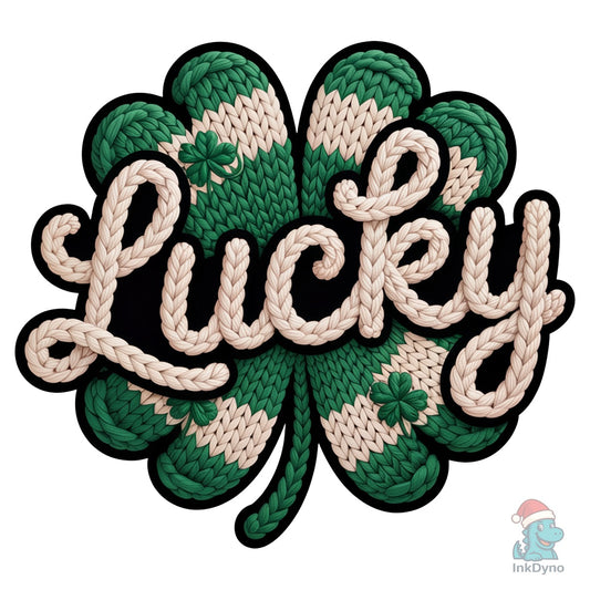 Faux Yarn Patrick's Day Lucky - DTF Transfer