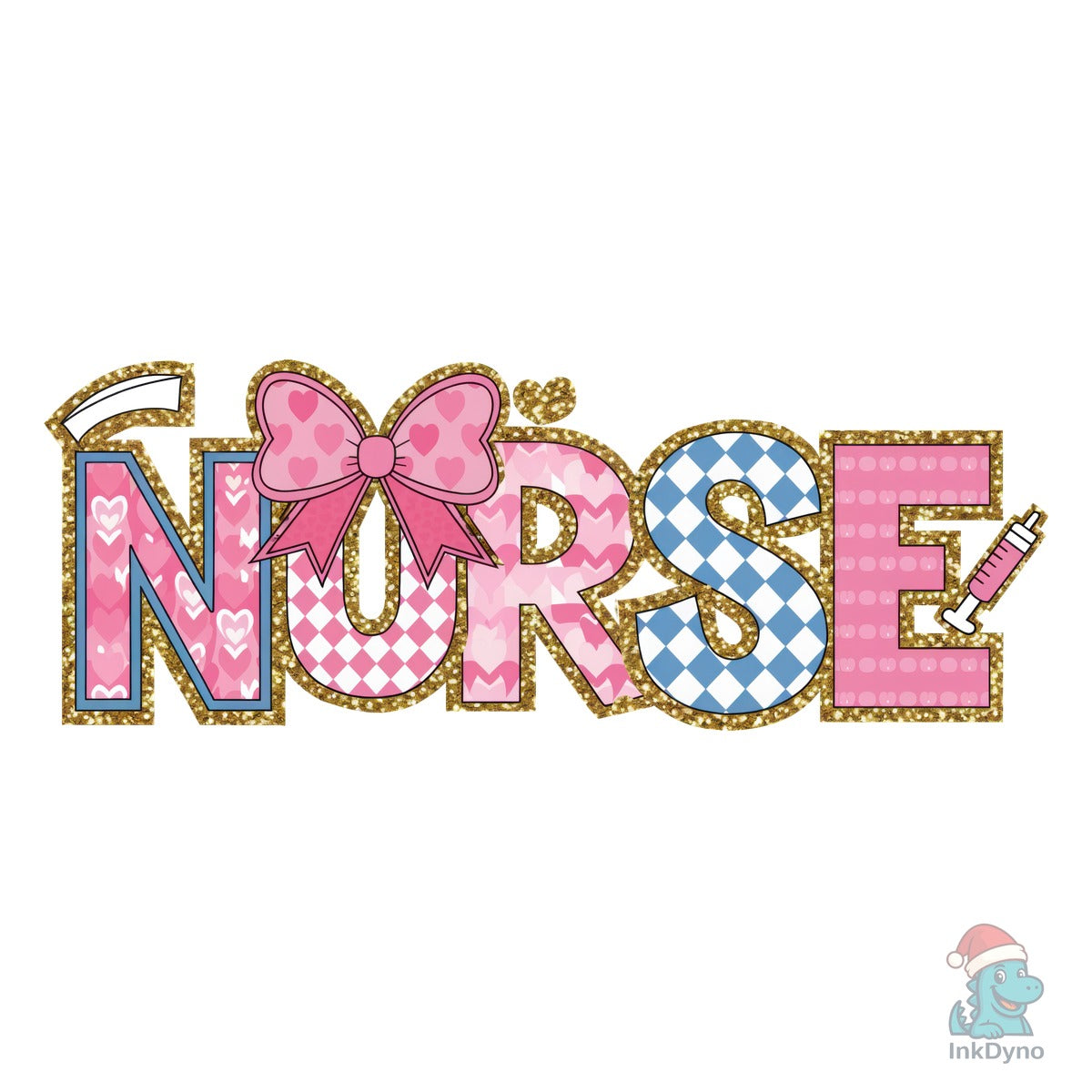 Hospital Nurse Coquette Bow Hearts