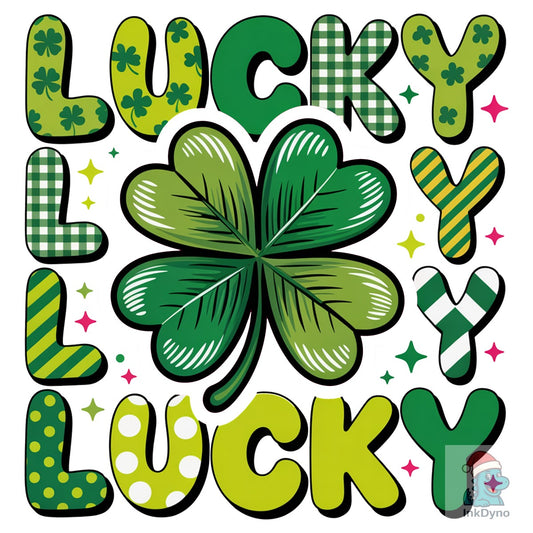 Lucky Shamrock Lucky St Patrick - DTF Transfer