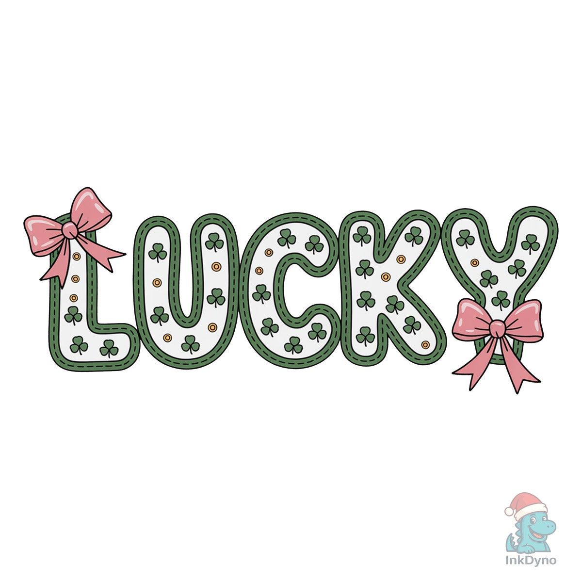 Lucky St Patrick's Coquette Bow