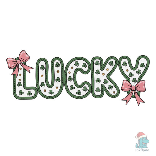 Lucky St Patrick's Coquette Bow - DTF Transfer