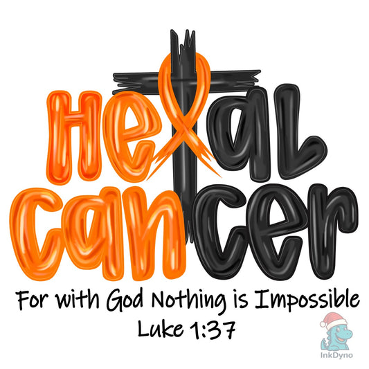 Heal Cancer Preppy Kidney Cancer - DTF Transfer
