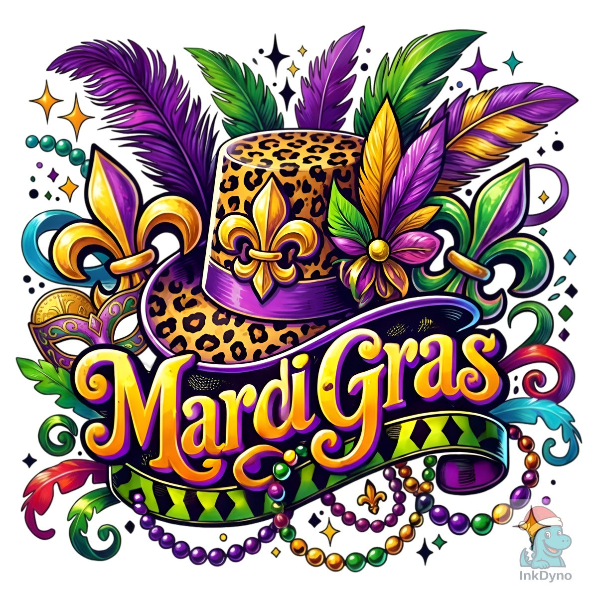 Mardi Gras Leopard Hat