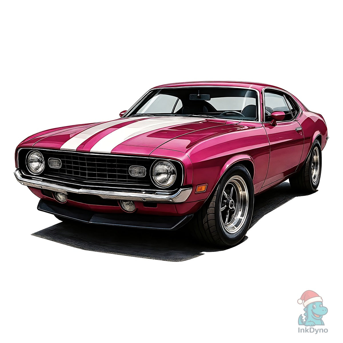Watercolor Muscle Cars Wate