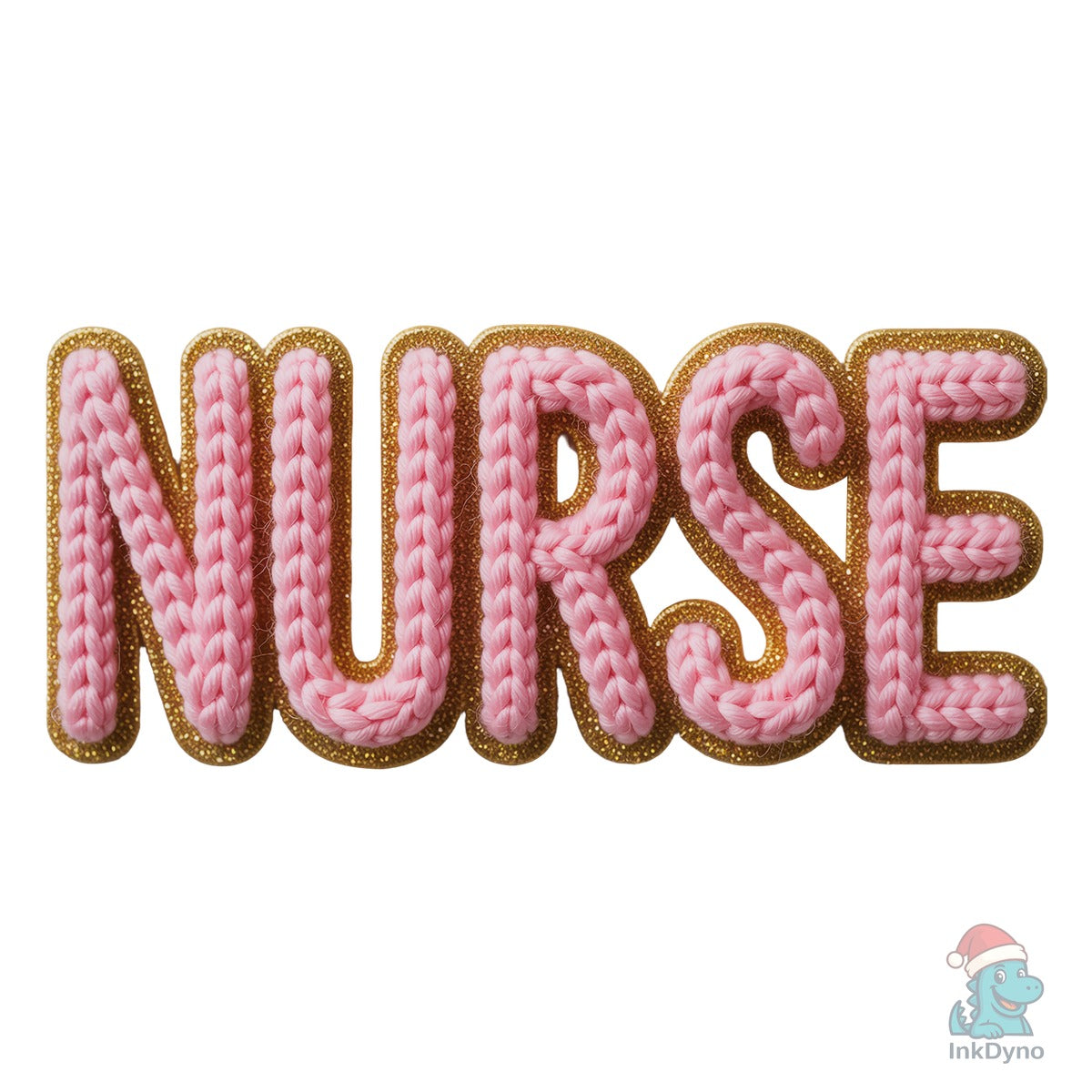 Faux Yarn Nurse Glitter Trendy Shirt