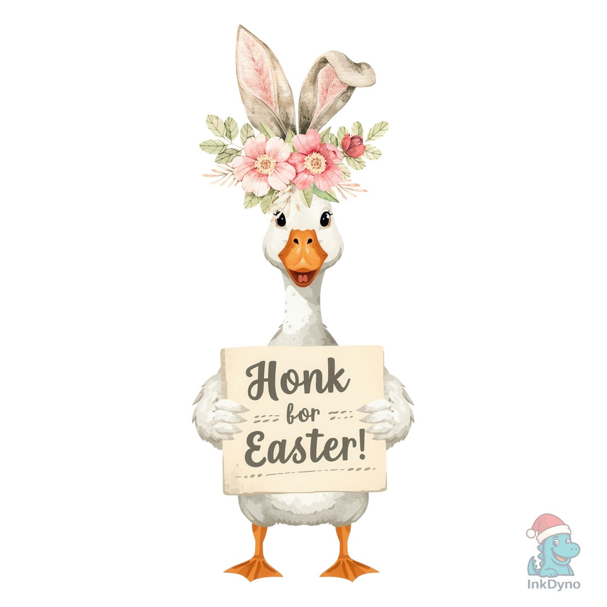 Funny Silly Goose Bunny Easter