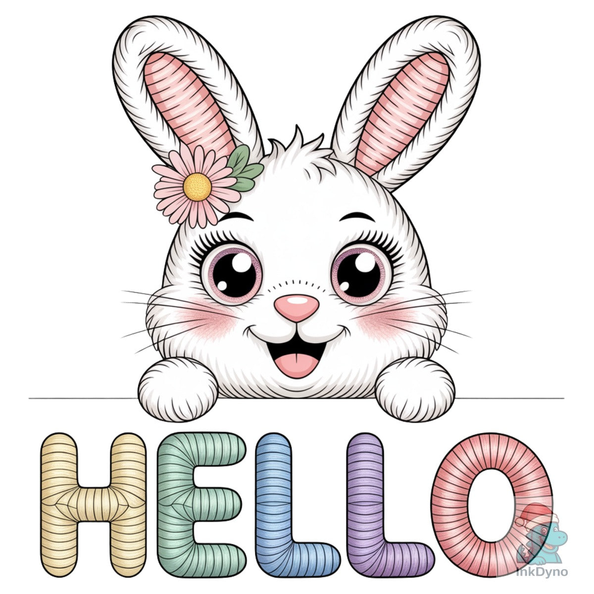 Hello Easter Bunny Nest