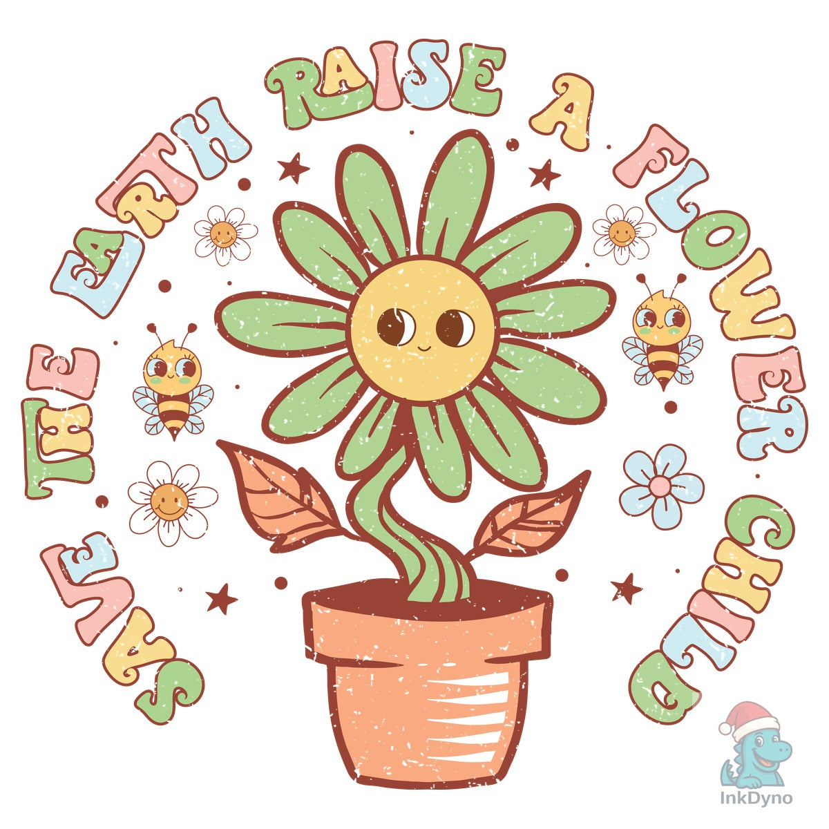 Earth Day Flowers Sublimation File
