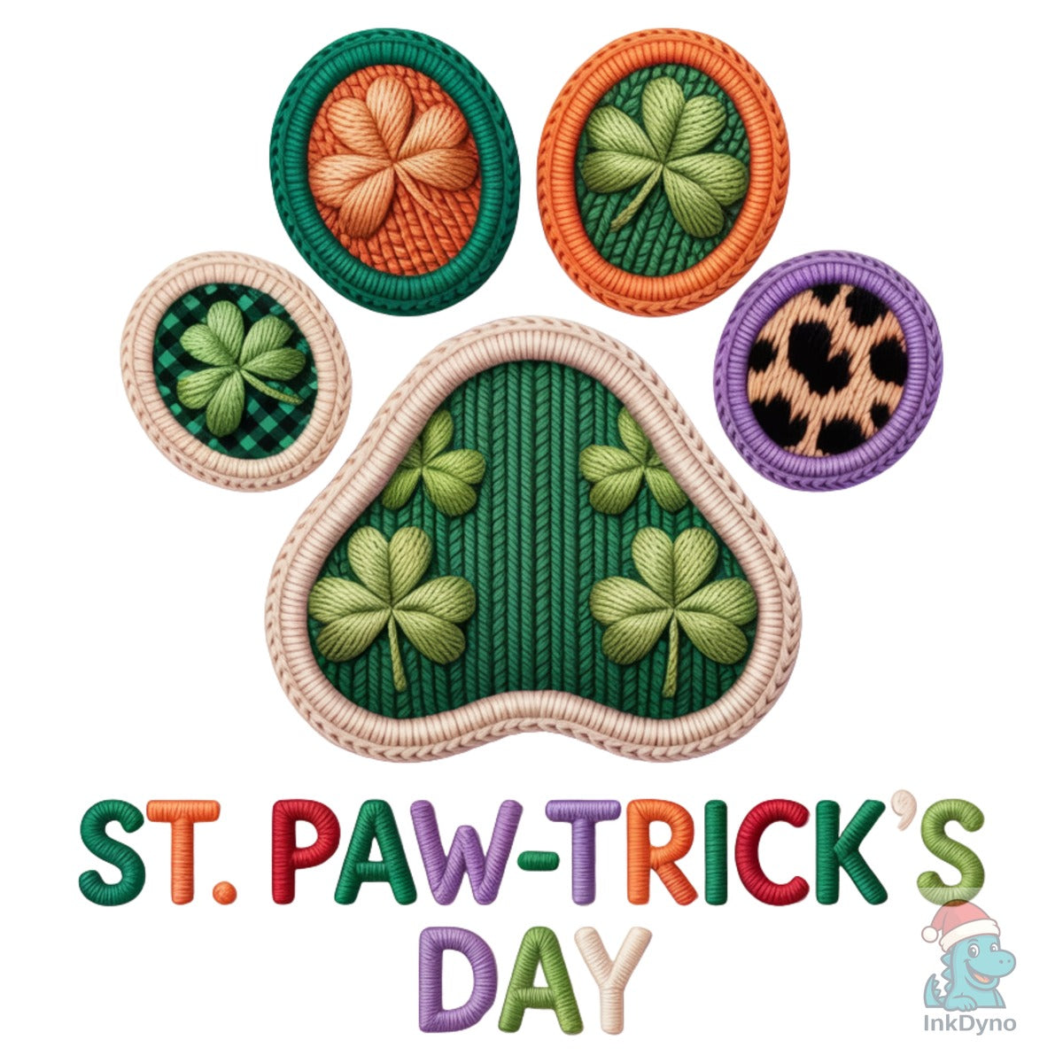 St Pawtrick's Day Dog Paw