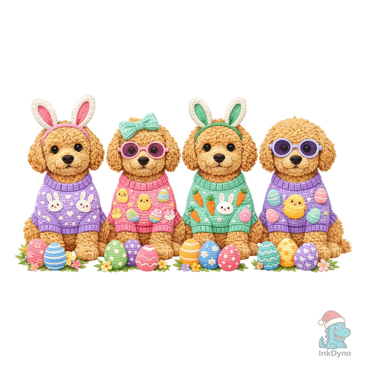 Crochet Goldendoodle Easter