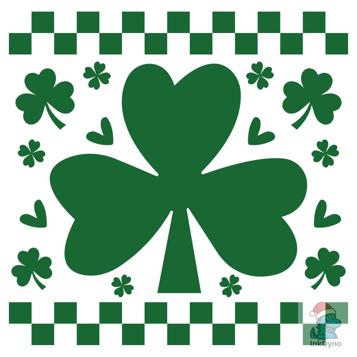 Shamrock Checker Retro St Patrick's