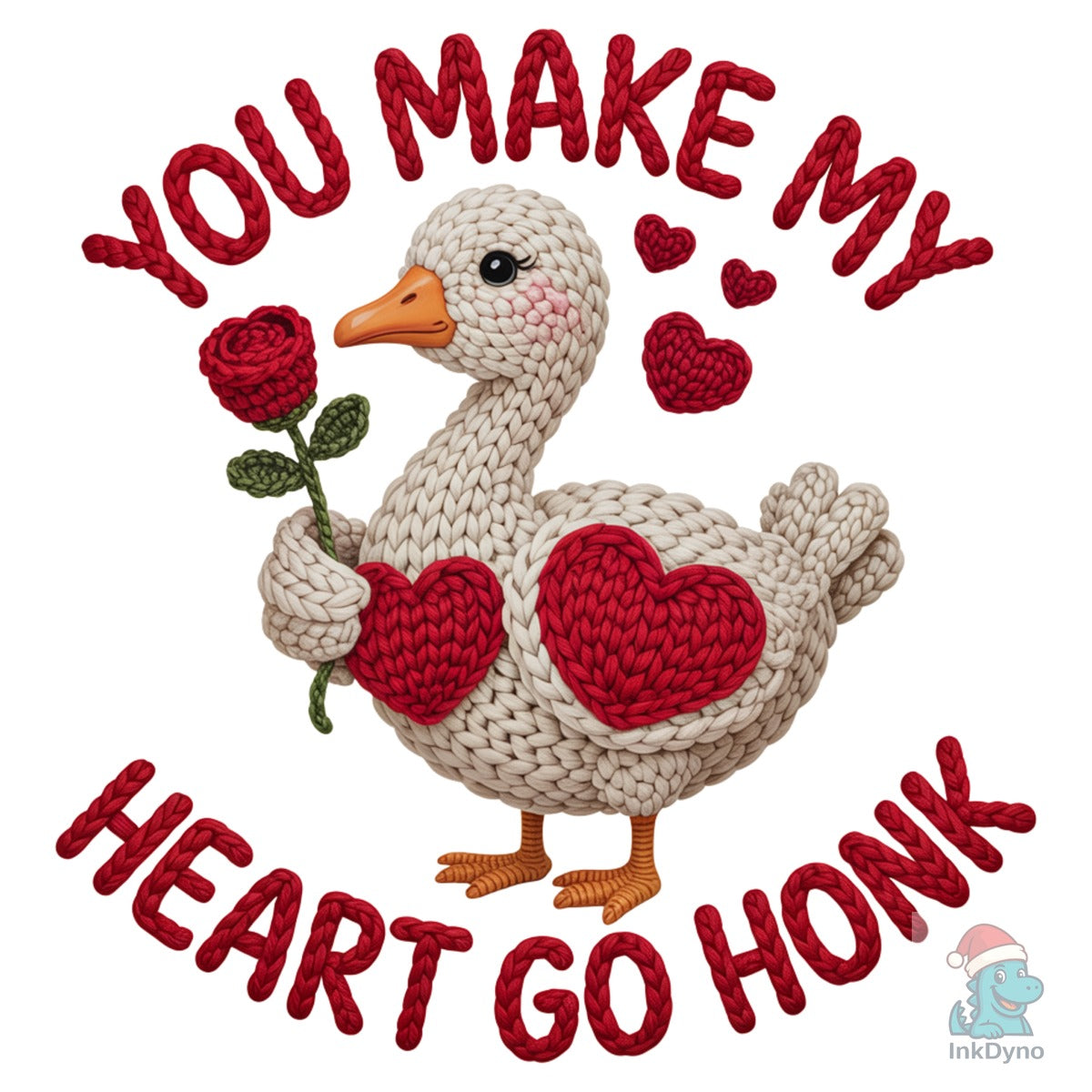 Valentine's Day Goose T-Shirt Design
