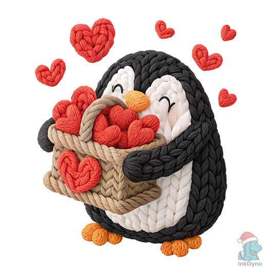 Valentine Penguin Valentine - DTF Transfer