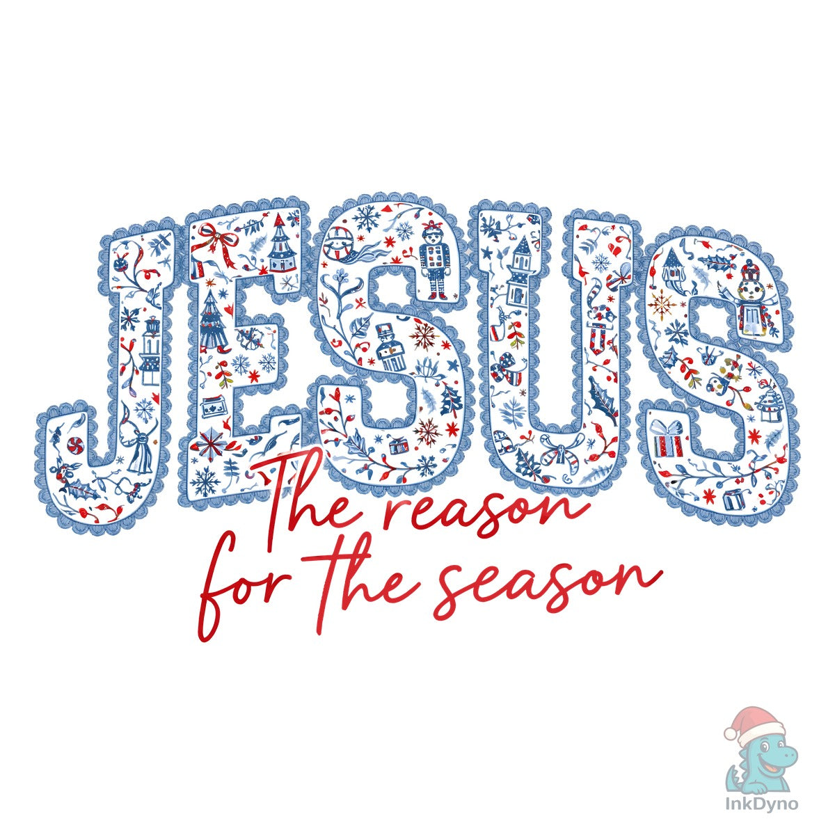 Christian Christmas Sublimation Design