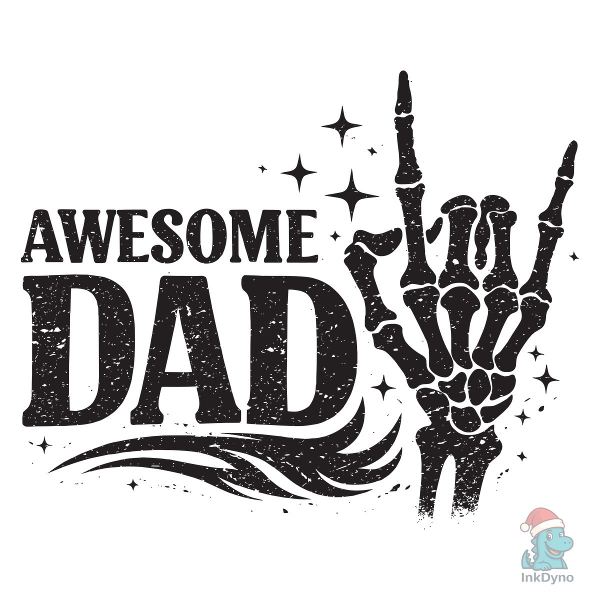 Awesome Dad Rock Hand Gesture Dad