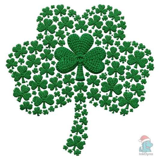 Crochet St. Patrick's Day Clover - DTF Transfer