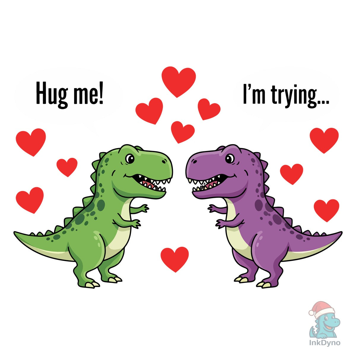 Cute Dino Valentine's Day T-Shirt
