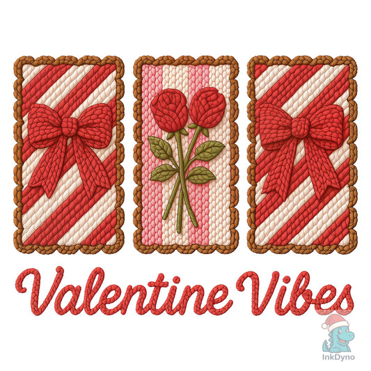 Fuax Yarn Valentine Vibes - DTF Transfer