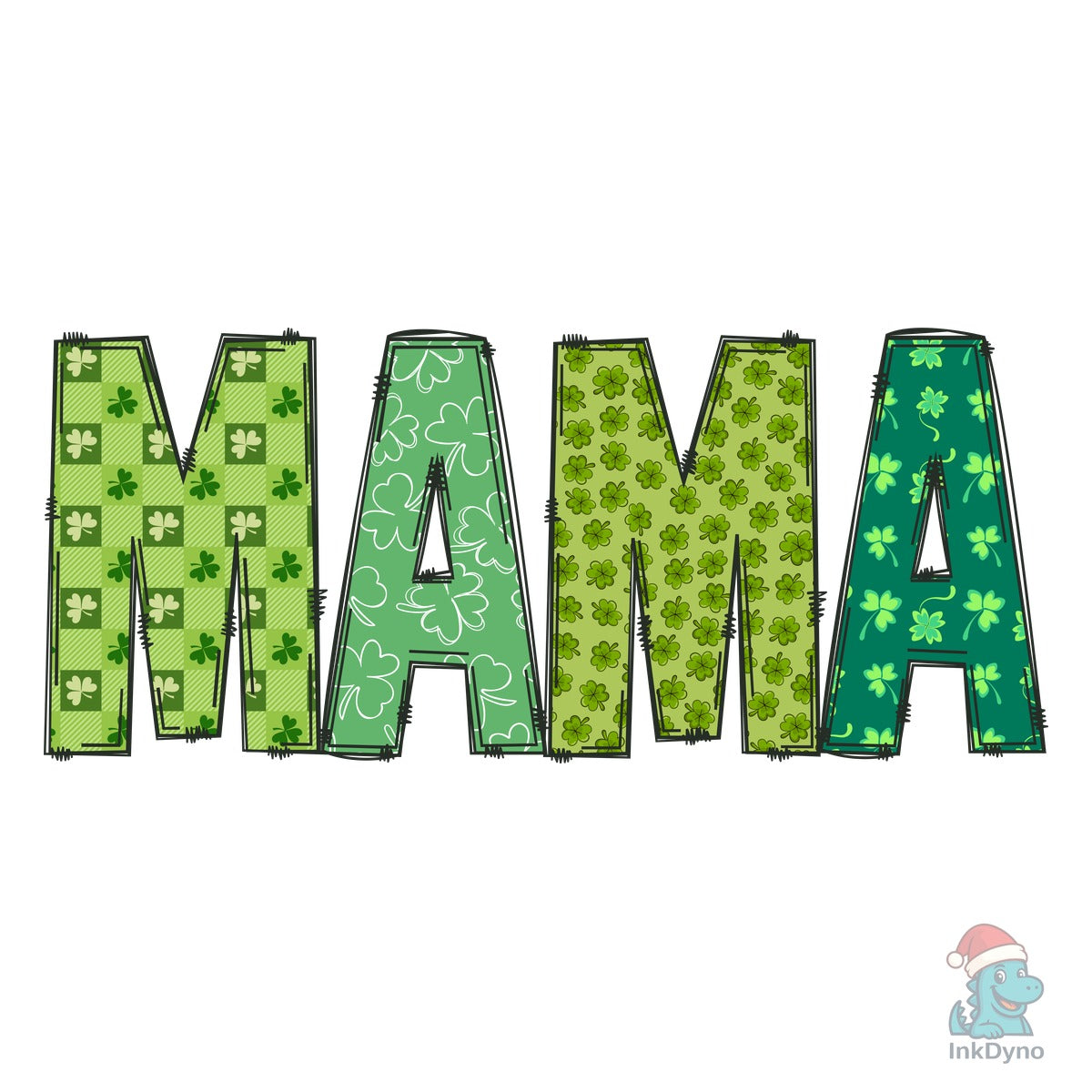 Mama St Patrick's Day Lucky Mama Doodle