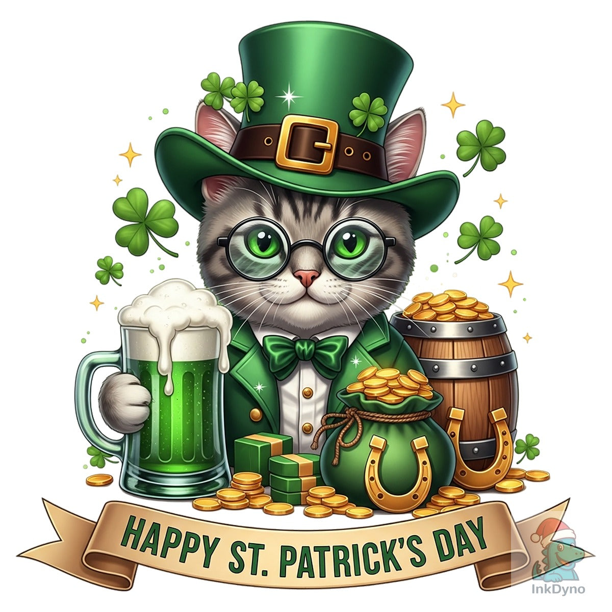 St. Patrick's Day Cat