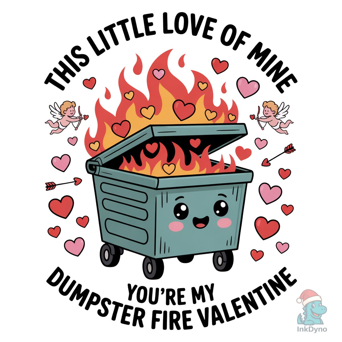 This Little Love Dumpster Fire Valentine