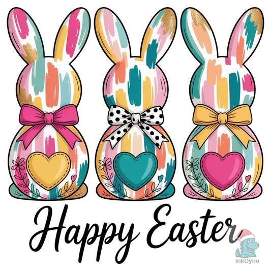 Happy Easter Retro Easter Bunny - DTF Transfer
