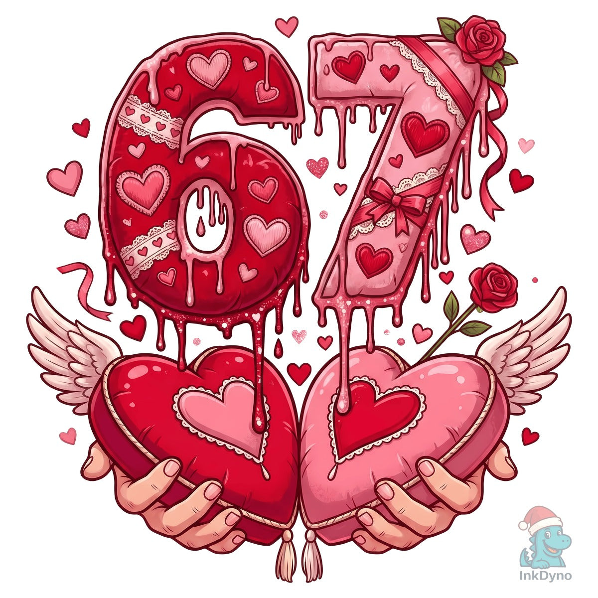 Six Seven Valentine Love Hearts 67