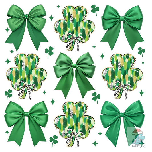 St. Patrick's Day Shamrock Coquette - DTF Transfer