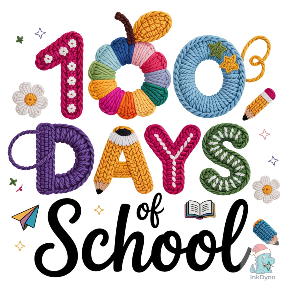 Crochet 100 Days of School Cute