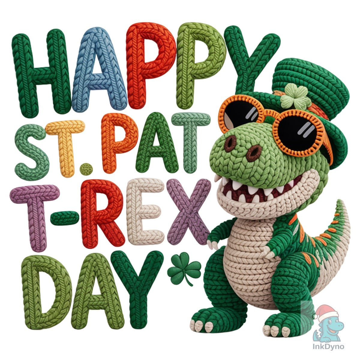 Happy St Patrick's T-Rex