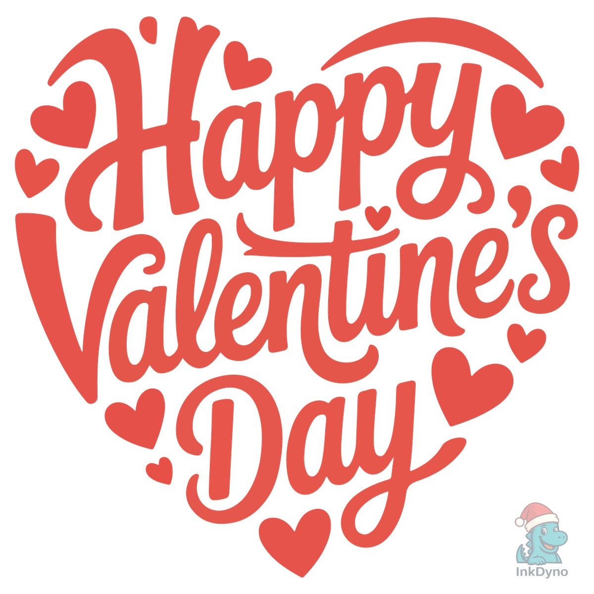Happy Valentine's Day Lettering