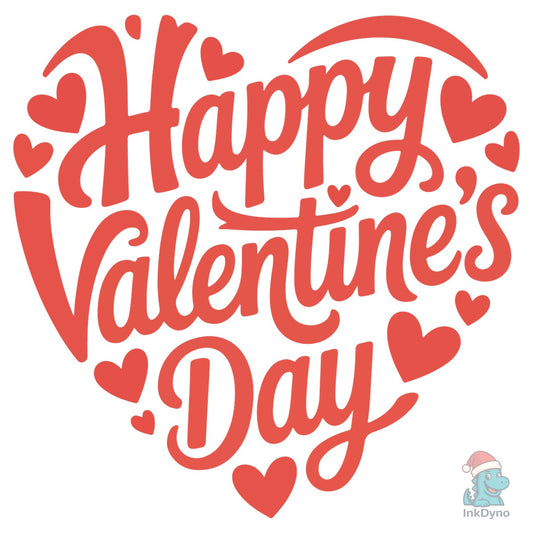 Happy Valentine's Day Lettering - DTF Transfer