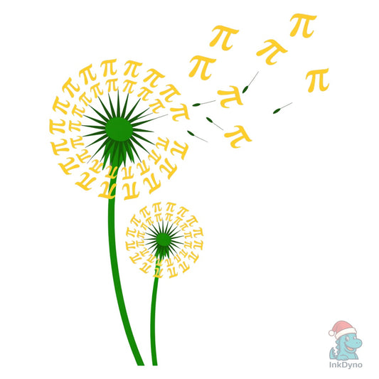 Pi Dandelion Flower Math Pi Day - DTF Transfer