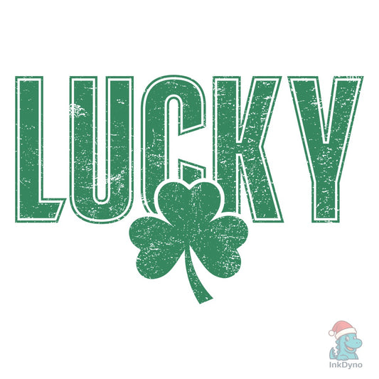 Varsity Lucky Shamrock - DTF Transfer