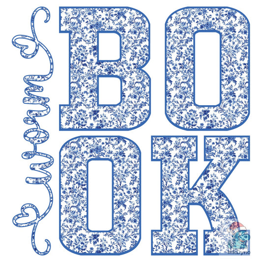 Boho Wildflower Bookworm - DTF Transfer