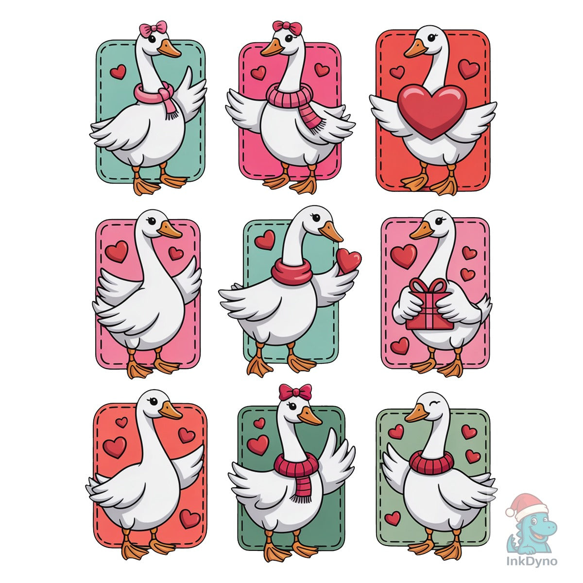 Cute Goose Valentine Set