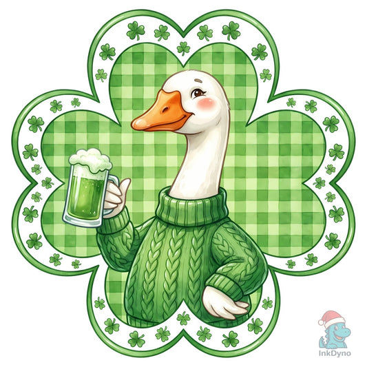 St Patrick's Day Goose Sublimation - DTF Transfer