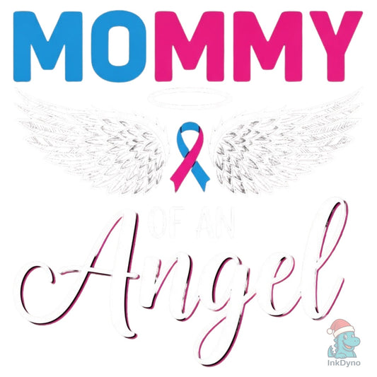 Mommy of the Angel T-Shirt Design - DTF Transfer