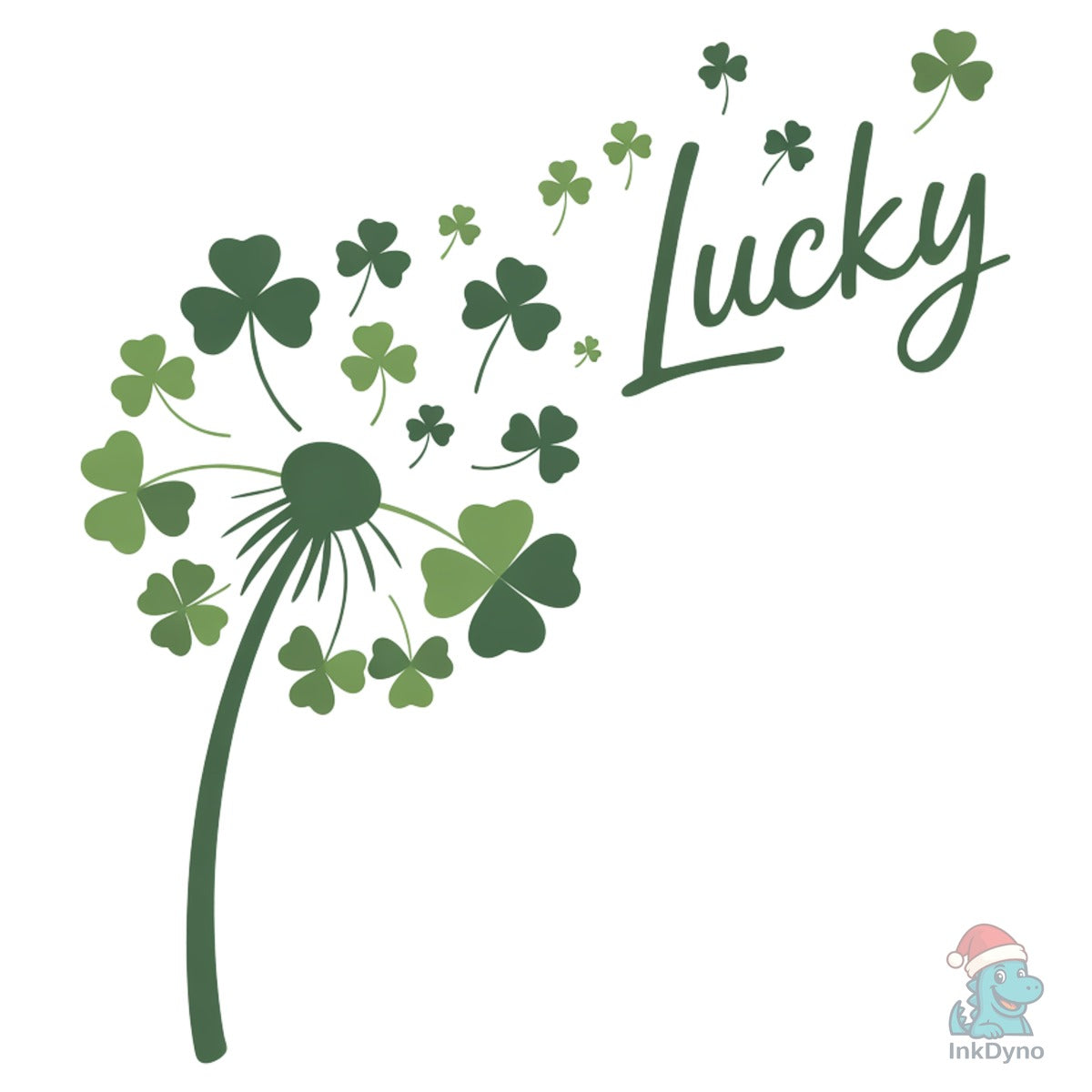 St Patricks Day Dandelion Shamrock