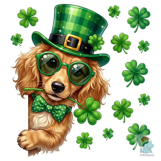 Dachshund Dog St Patrick's Day - DTF Transfer